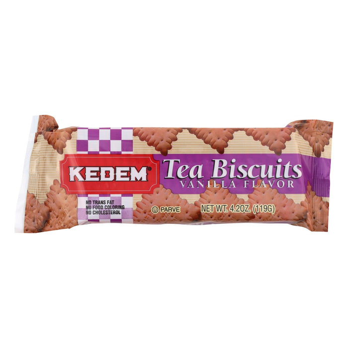 Kedem Tea Biscuits - Vanilla - Case Of 24 - 4.2 Oz