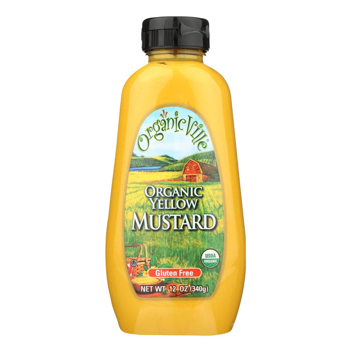 Organic Ville Organic Yellow - Mustard - Case Of 12 - 12 Oz