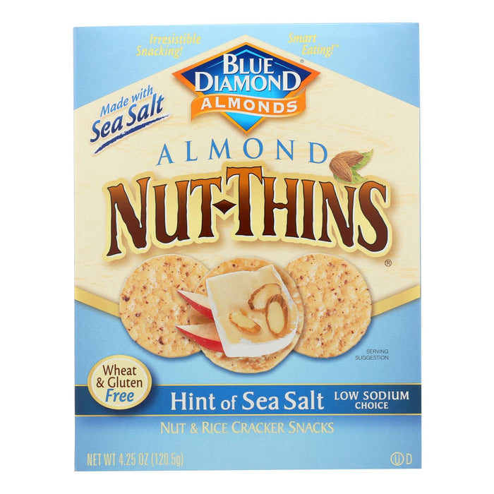 Blue Diamond - Nut Thins - Sea Salt - Case Of 12 - 4.25 Oz
