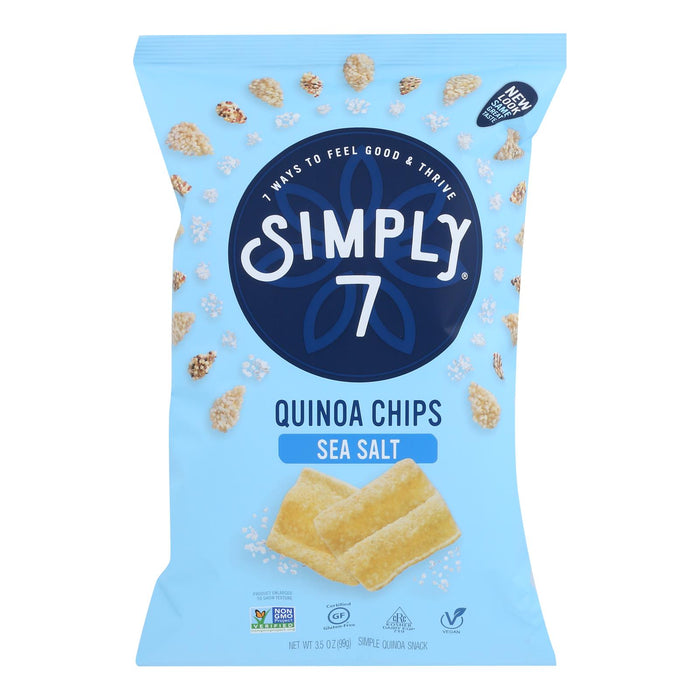 Simply 7 - Chips Quinoa Sea Salt - Case Of 8-3.5 Oz.