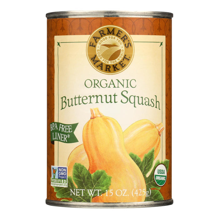 Farmer's Market Organic Butternut - Squash - Case Of 12 - 15 Oz