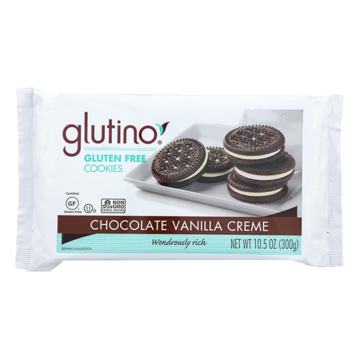 Glutino Vanilla Creme Cookies - Case Of 12 - 10.5 Oz