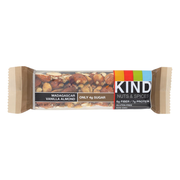 Kind Bar - Madagascar Vanilla Almond - 1.4 Oz Bars - Case Of 12.