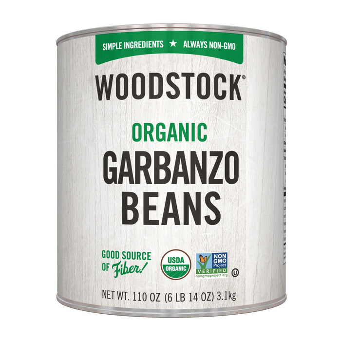 Woodstock Organic Garbanzo Beans - Case Of 6 - 110 Oz.