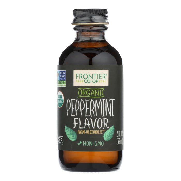 Frontier Herb Peppermint Flavor -Organic - 2 Oz