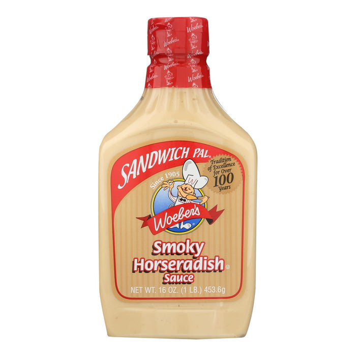 Woeber's Sandwich Pal Smoky Horseradish Sauce - Case Of 6 - 16 Fl Oz