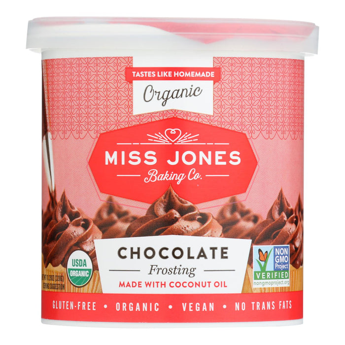 Miss Jones Organic Chocolate Frosting - Case Of 6 - 320 Grm