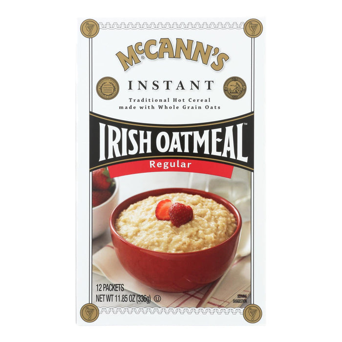 Mccann's Irish Oatmeal Instant Oatmeal Regular -Case Of 12 - 11.85 Oz.