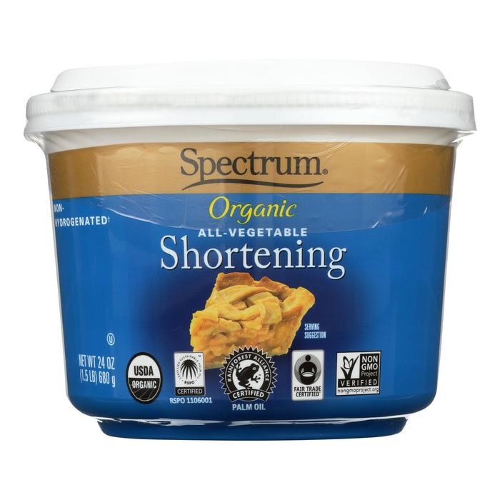 Spectrum Naturals Organic Shortening - Case Of 12 - 24 Oz