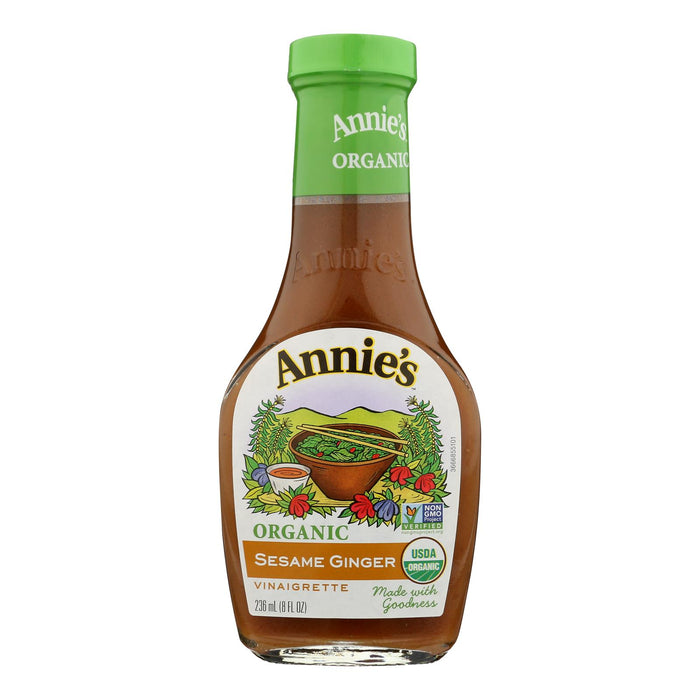 Annie's Naturals Vinaigrette Organic Sesame Ginger -Case Of 6 - 8 Fl Oz.