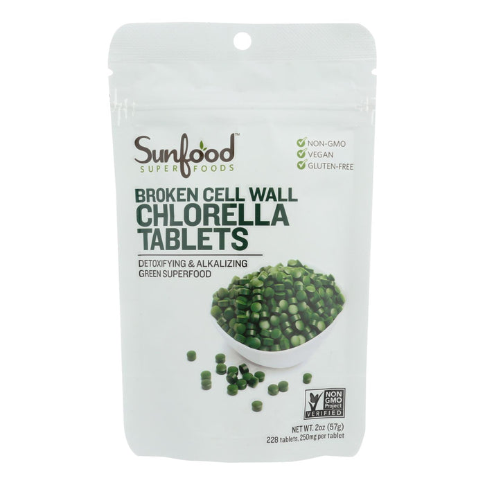 Sunfood Superfoods Chlorella Tablets  - 1 Each - 2 Oz.