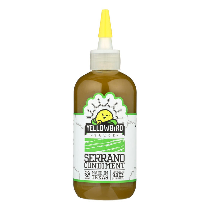 Yellowbird Sauce - Serrano - Case Of 6 - 9.8 Oz.