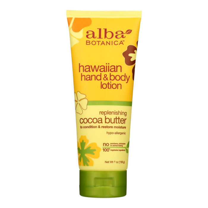 Alba Botanica - Hand & Body Lotion Haw Cocoa Butter - 1 Each 1-6  Fz