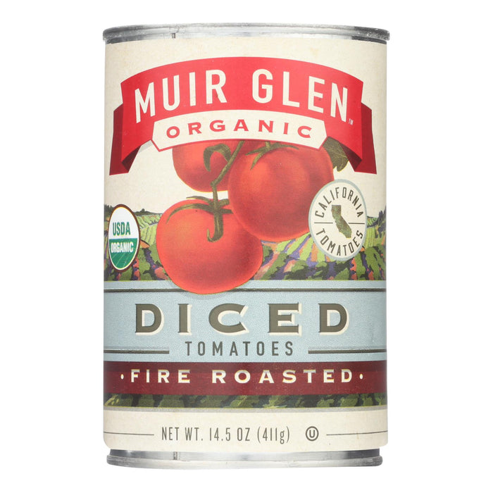 Muir Glen Fire Roasted Diced Tomatoes -Tomatoes - Case Of 12 - 14.5 Oz.