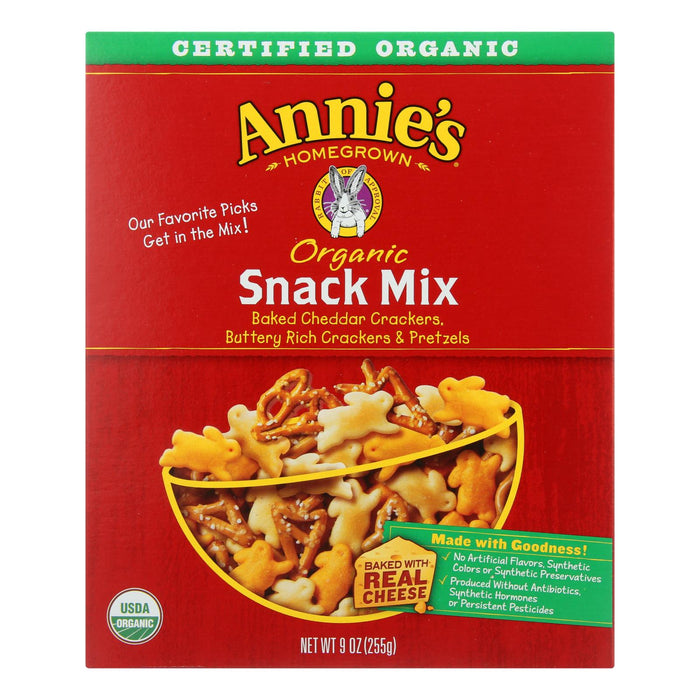 Annie's Homegrown Organic Snack Mix Bunnies -Case Of 12 - 9 Oz.