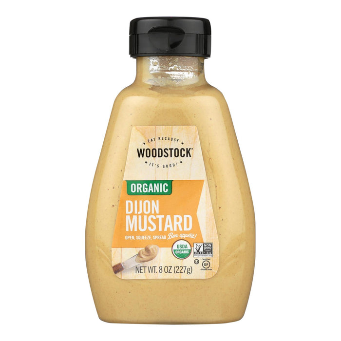 Woodstock Organic Dijon Mustard - Case Of 12 - 8 Oz.