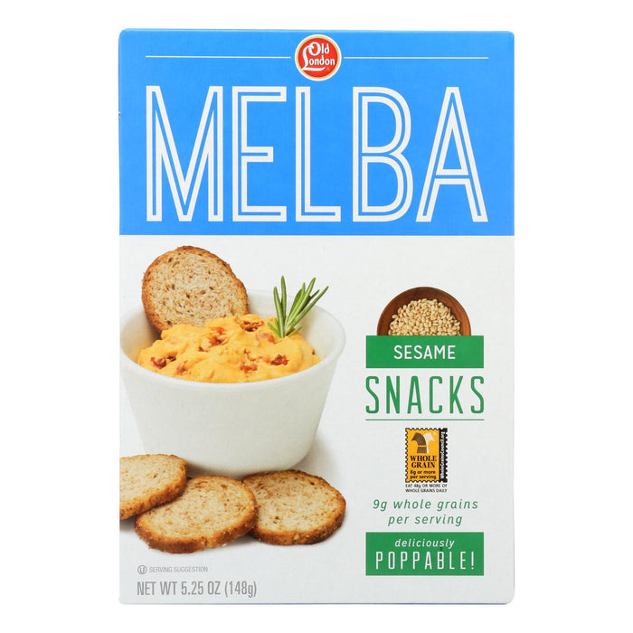 Old London -Melba Snacks - Sesame - Case Of 12 - 5.25 Oz.