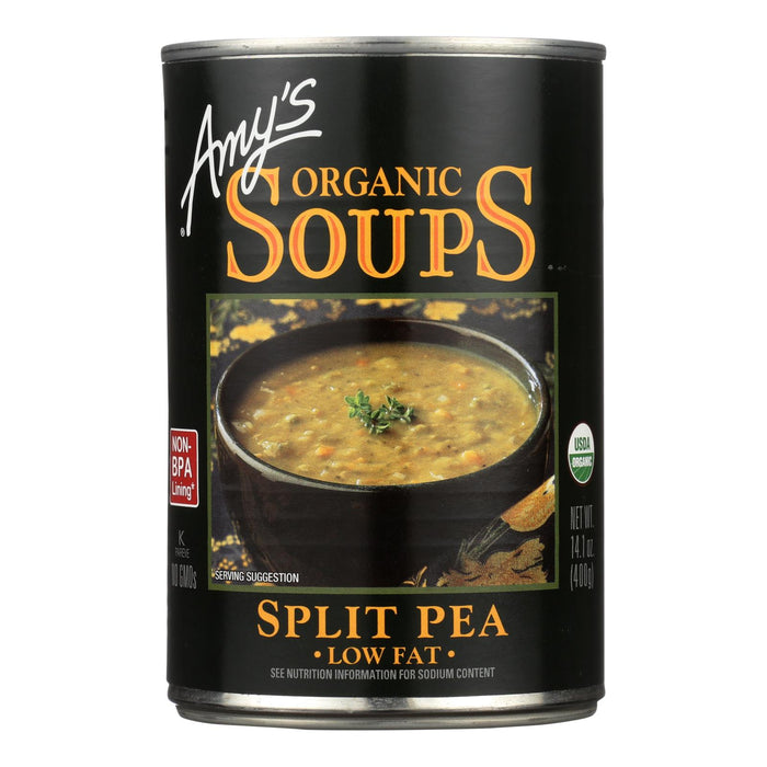 Amy's -Organic Fat Free Split Pea Soup - Case Of 12 - 14.1 Oz