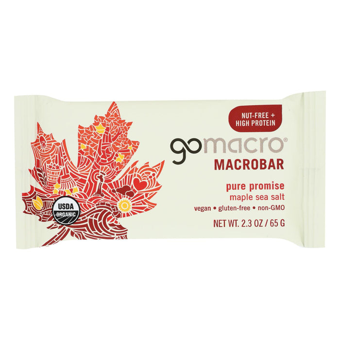 Gomacro - Bars Maple Sea Salt - Case Of 12 - 2.3 Oz.