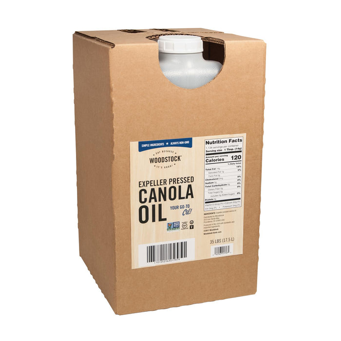 Woodstock Expeller Pressed Canola Oil - Single Bulk Item - 35 lb