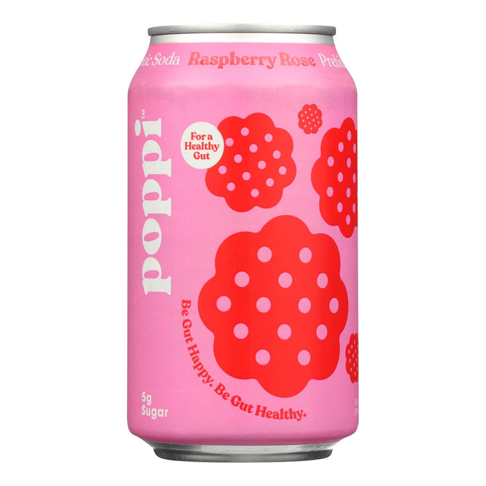 Poppi -Prebio Soda Raspberry Rse - Case Of 12-12 Fz