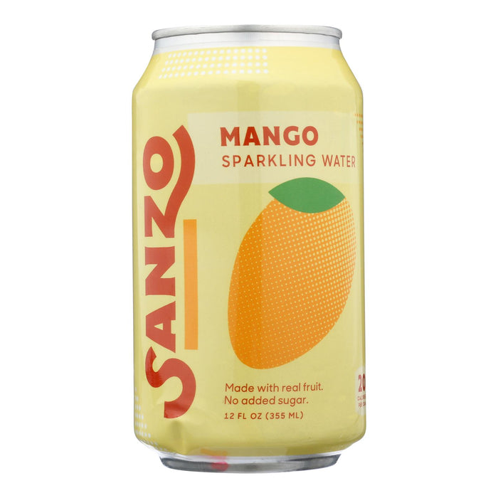 Sanzo - Sparkling Water Alphonso Mango - Case Of 12-12 Fz.