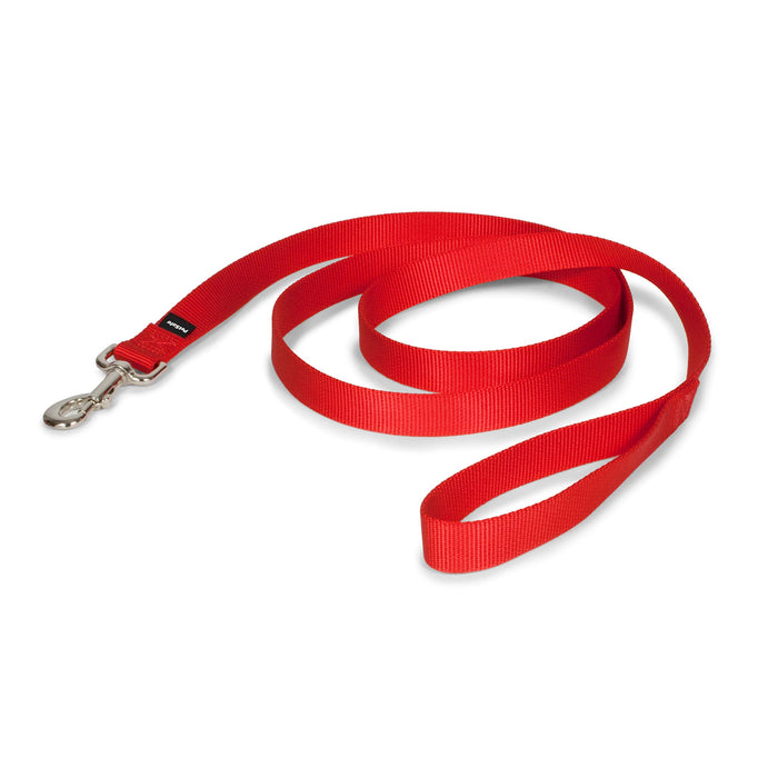 PetSafe Nylon Dog Leash - Strong, Durable, Traditional Style Leash with Easy to Use Bolt Snap - 1 in. x 6 ft., Red