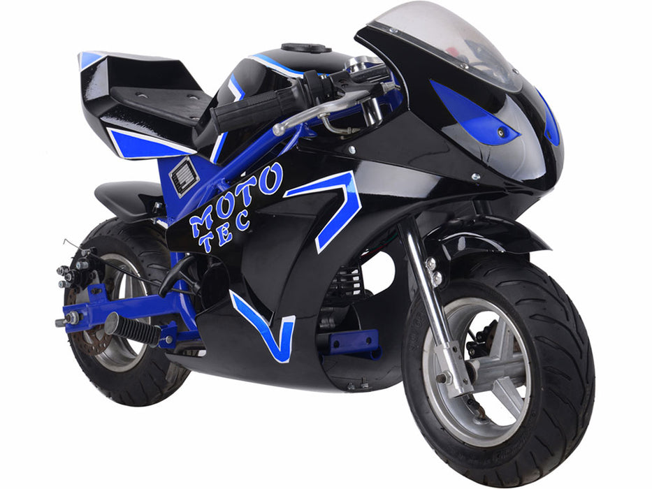 Gas Pocket Bike Gt 49cc 2-stroke Blue.