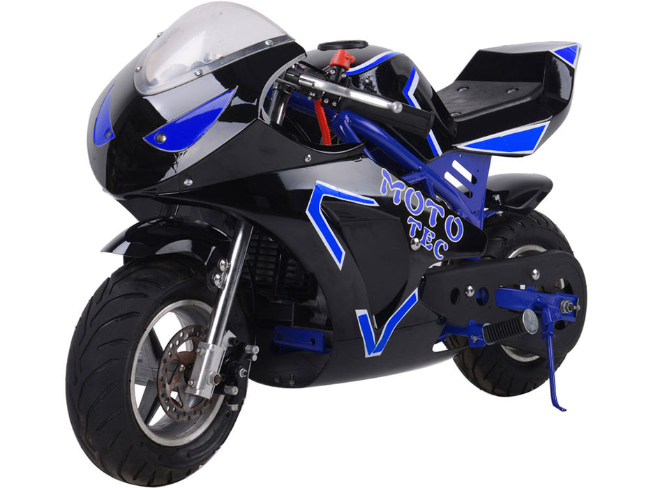 Gas Pocket Bike Gt 49cc 2-stroke Blue.