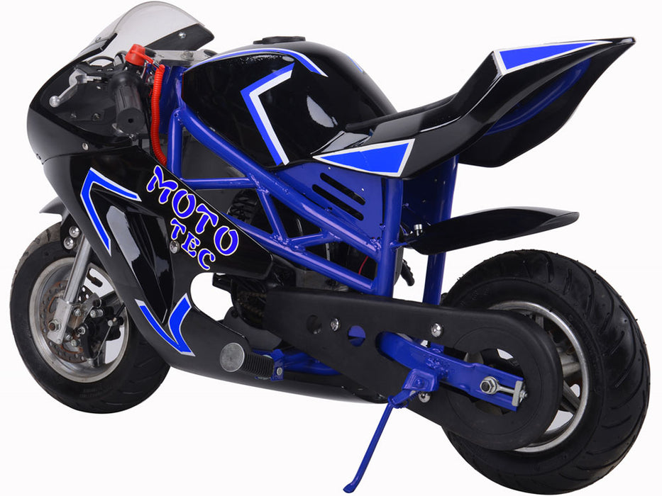 Gas Pocket Bike Gt 49cc 2-stroke Blue.