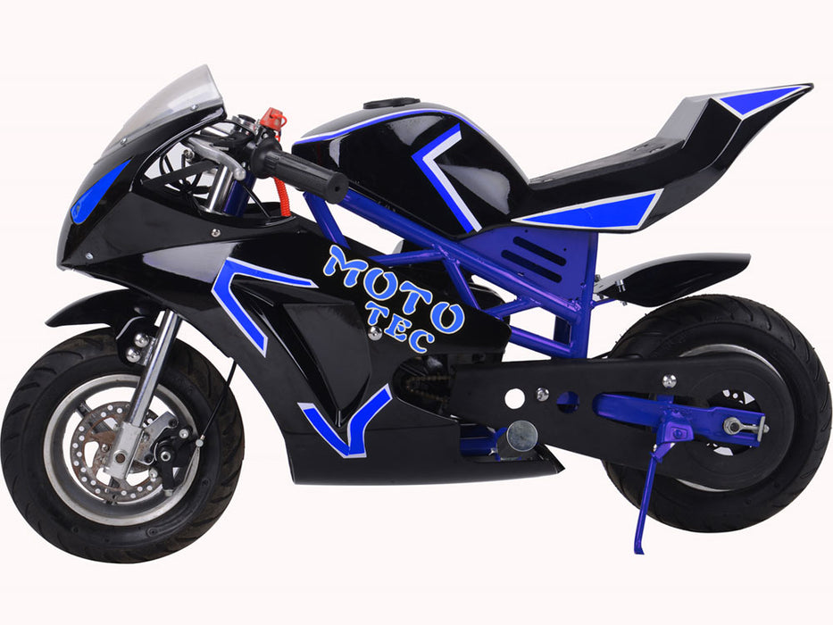 Gas Pocket Bike Gt 49cc 2-stroke Blue.