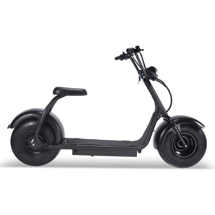 Fat Tire 60v 18ah 2000w Lithium Electric Scooter Black