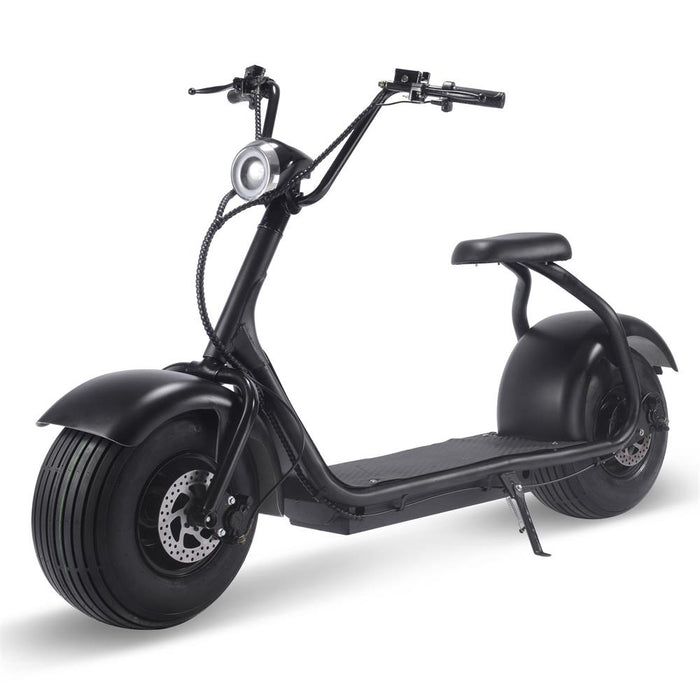 Fat Tire 60v 18ah 2000w Lithium Electric Scooter Black