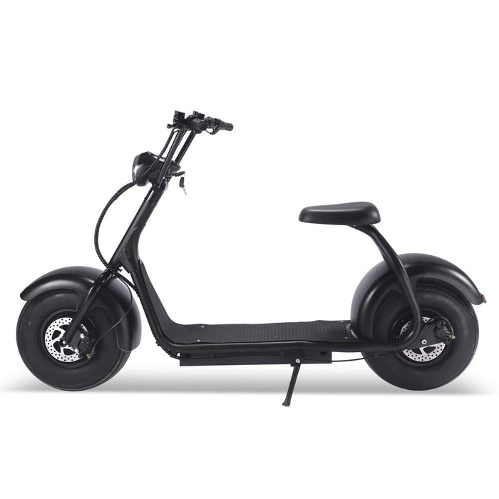 Fat Tire 60v 18ah 2000w Lithium Electric Scooter Black