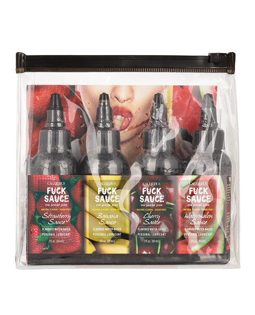 Fuck Sauce Flavored Water Based Personal Lubricant Variety 4 Pack - 2  Oz Each