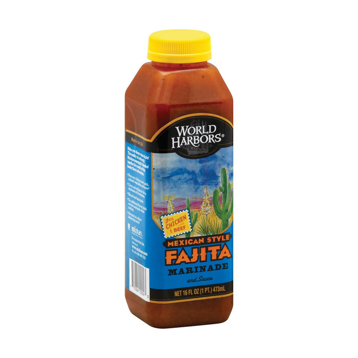 World Harbor Fajita Marinade And Sauce Mexican Style - Case Of 6 - 16 Fl Oz