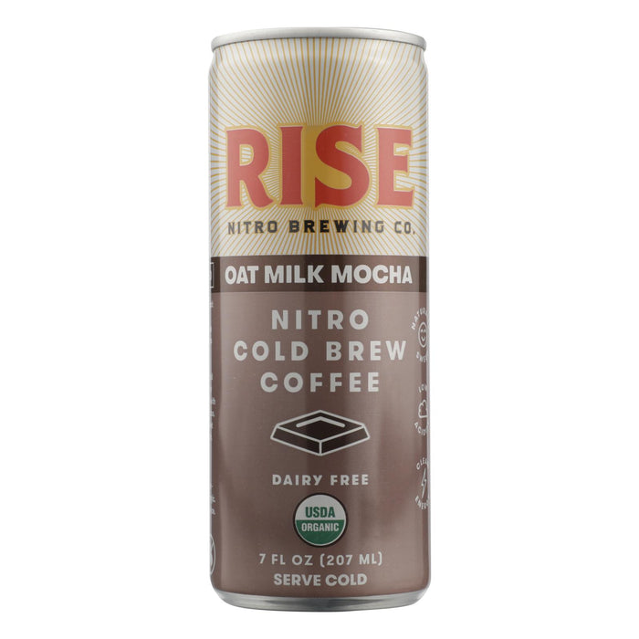 Rise Brewing Co. Mocha Latte Nitro Cold Brew Coffee, Mocha Latte - Case Of 12 - 7 Fz.