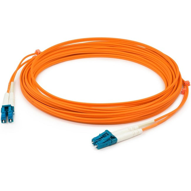 AddOn 4m LC (Male) to LC (Male) Orange OM1 Duplex Fiber OFNR (Riser-Rated) Patch Cable.