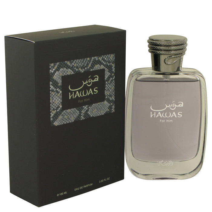 Hawas by Rasasi Eau De Parfum Spray 3.33 oz for Men.