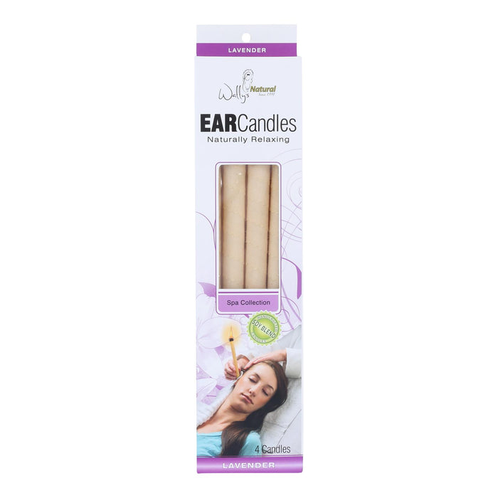Wally's Ear Candles Lavender Paraffin - 4 Candles.