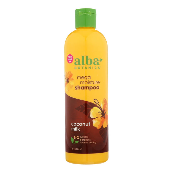 Alba Botanica -Natural Hawaiian Shampoo Drink It Up Coconut Milk - 12 Fl Oz