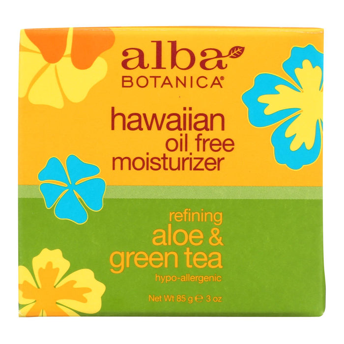 Alba Botanica - Hawaiian Aloe And Green Tea Moisturizer Oil-free - 3 Oz.