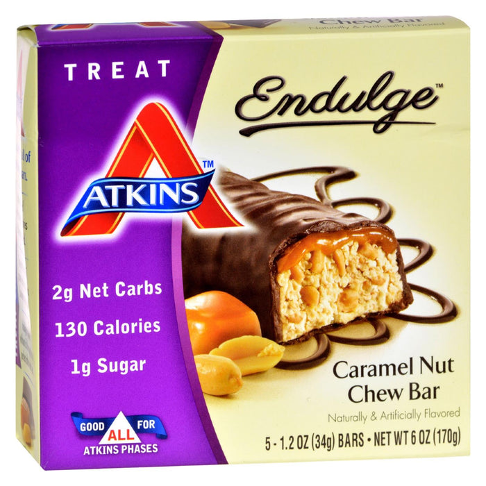 Atkins Endulge Bar Caramel Nut Chew - 5 Bars.