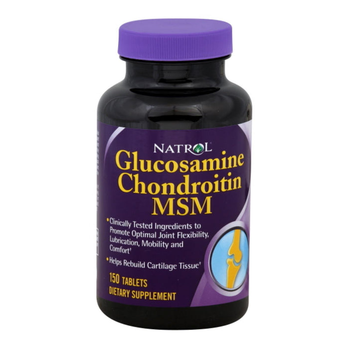 Natrol Glucosamine Chondroitin And Msm - 150 Tablets.