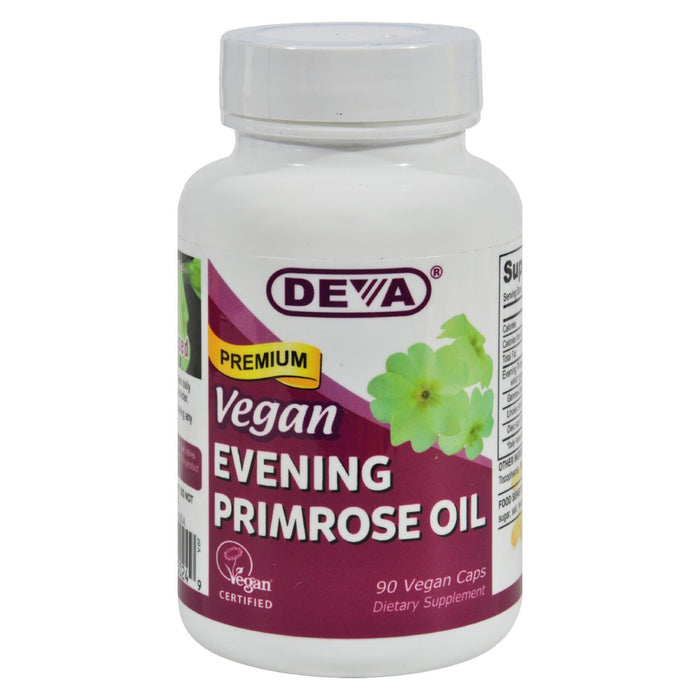 Deva Vegan Vitamins - Evening Primrose Oil - 90 Vegan Capsules.