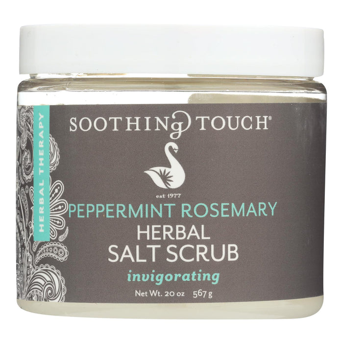 Soothing Touch Salt Scrub - Peppermint/rosemary - 20 Oz.