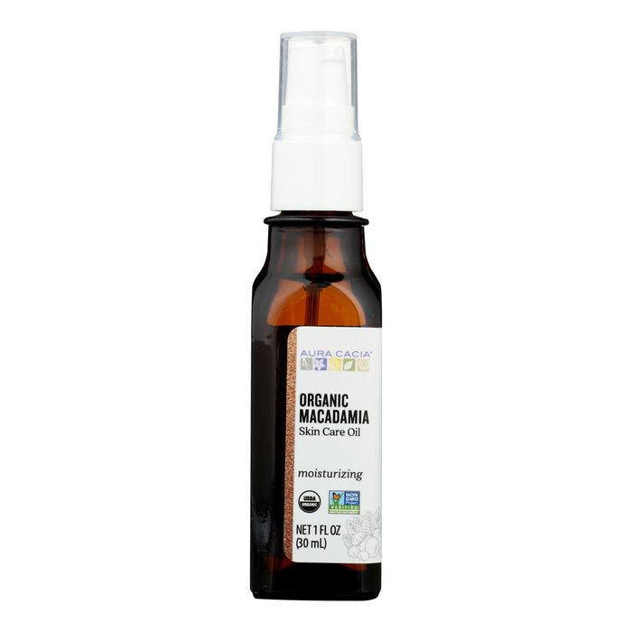 Aura Cacia - Macadamia Skin Care Oil Certified Organic - 1 Fl Oz.