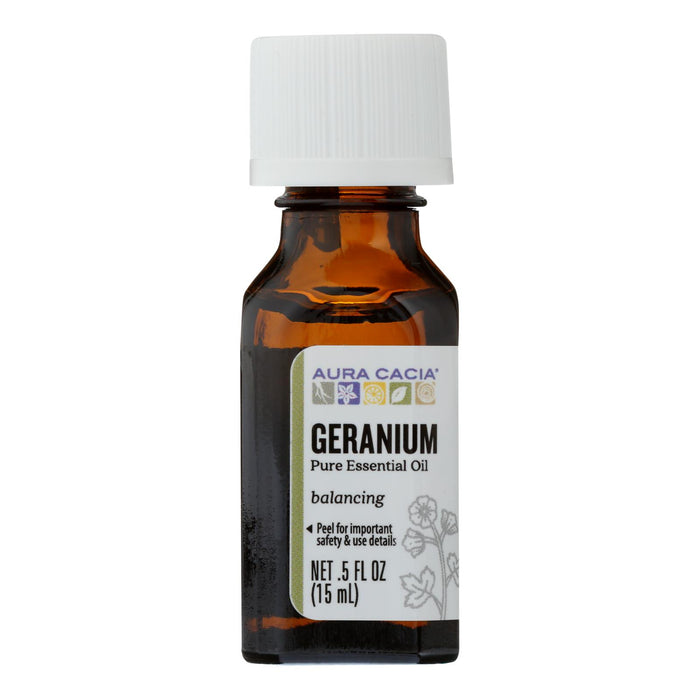 Aura Cacia - Pure Essential Oil Geranium - 0.5 Fl Oz.