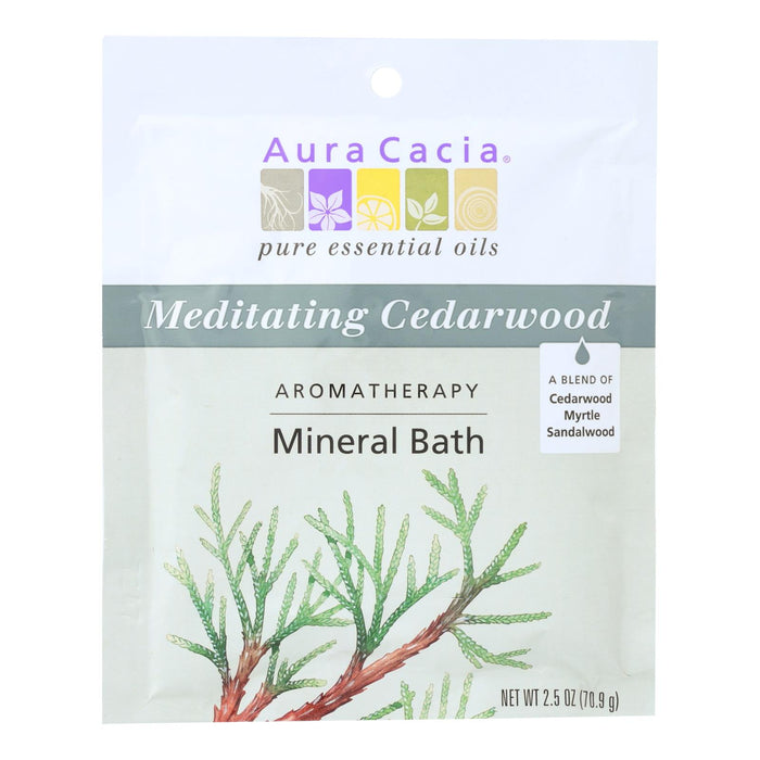 Aura Cacia - Aromatherapy Mineral Bath Meditation - 2.5 Oz - Case Of 6.