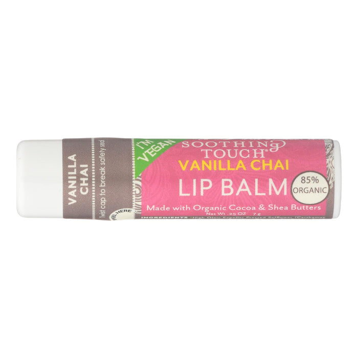 Soothing Touch Lip Balm - Vegan Vanilla Chai - Case Of 12 - 25 Oz